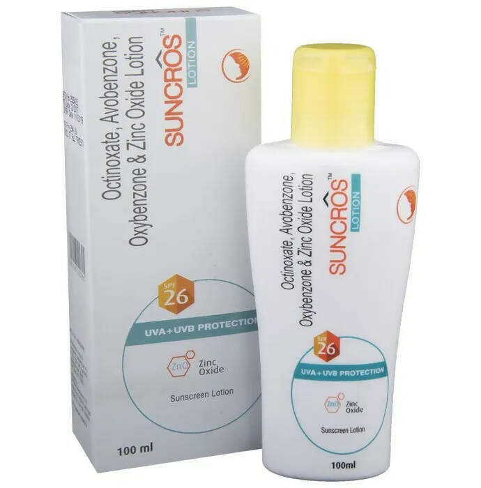 Suncros Sunscreen Lotion SPF 26 | Grocsy