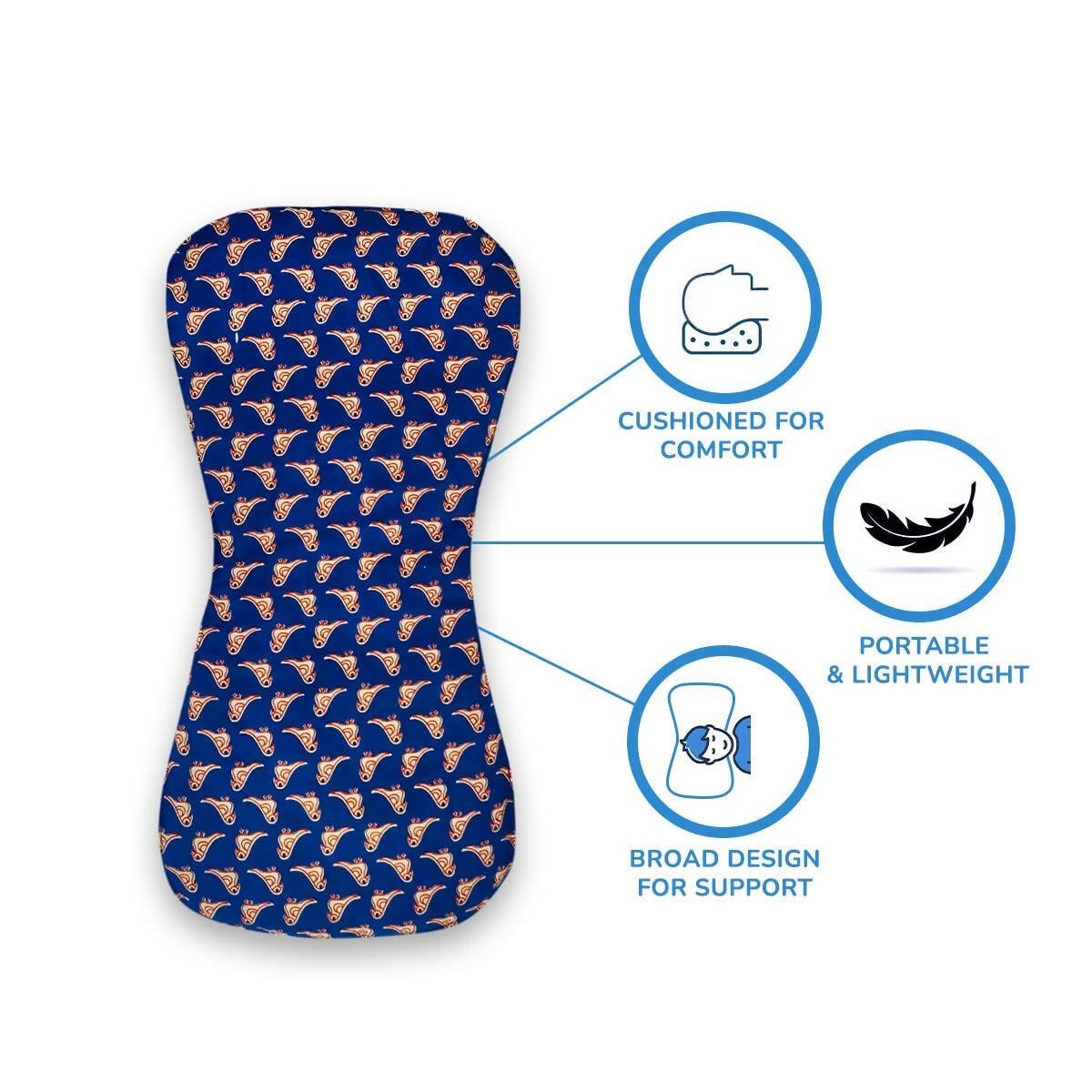AHC Shoulder Sleeping Pillow for New born - 100% Cotton | Grocsy
