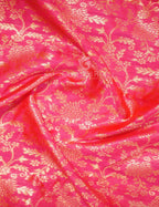 Shades of Peach Pink Floral Designbanaras Semi Silk Saree By Gayathri Reddy Designer Studio | Grocsy