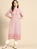 Sangria Geometric Embroidered Sequinned Kurta | Grocsy