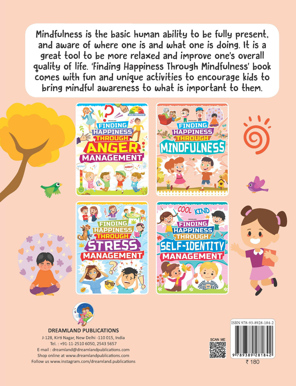 Dreamland Mindfulness - Finding Happiness Series : Children Interactive & Activity Book | Grocsy