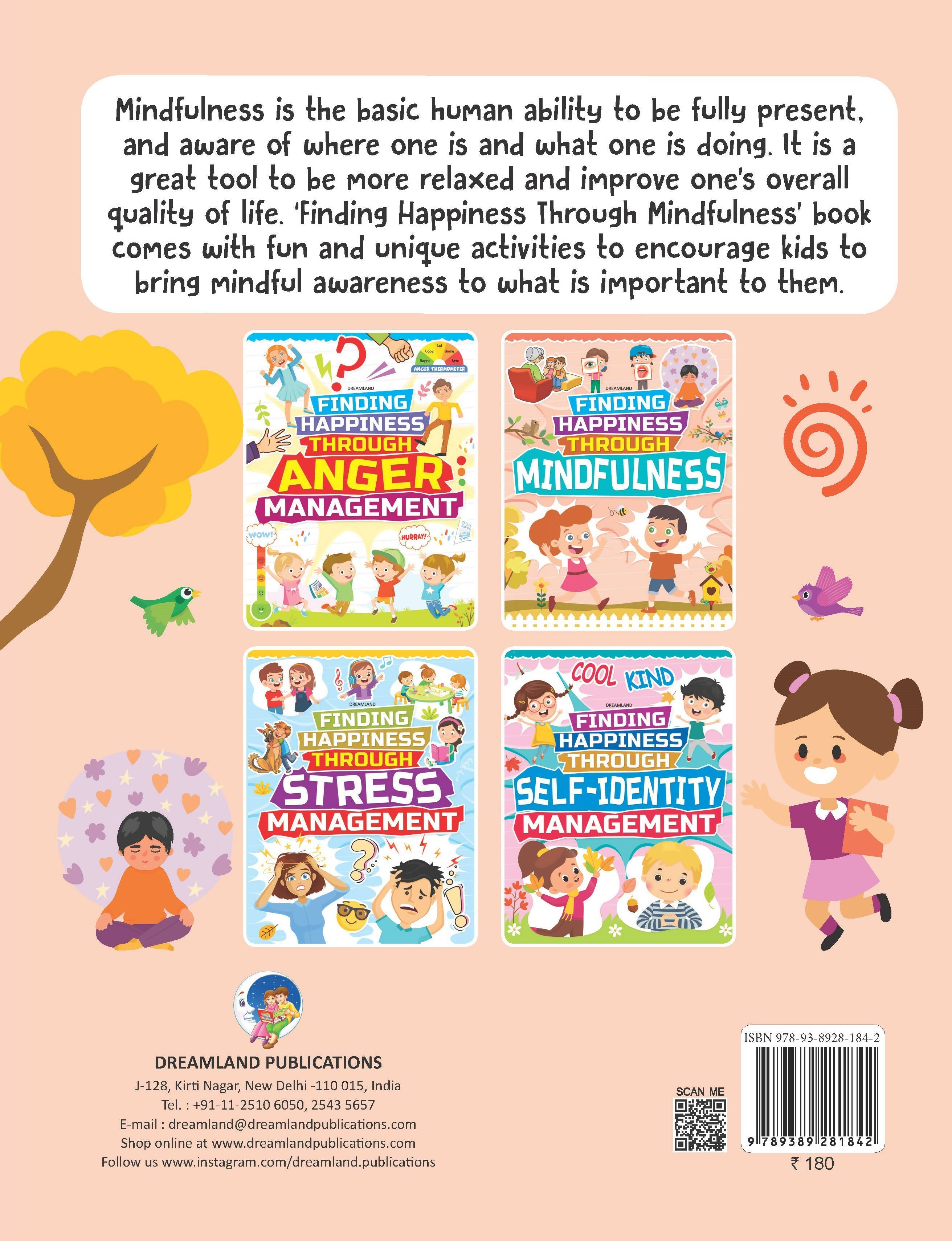 Dreamland Mindfulness - Finding Happiness Series : Children Interactive & Activity Book | Grocsy