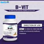 Healthvit Nutrition Natural B-Vit Tablets | Grocsy