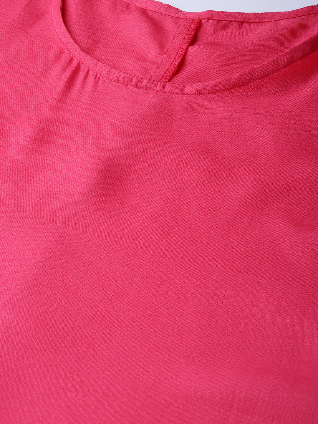 Juniper Women Fuchsia Chanderi Embellished Anarkali Kurta | Grocsy