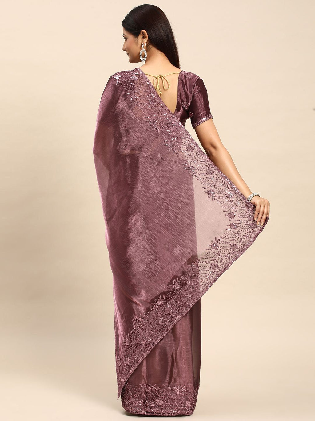 kasee Embroidered Organza Saree | Grocsy