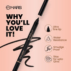 MARS Cosmetics Ziddi Kajal - Black | Grocsy