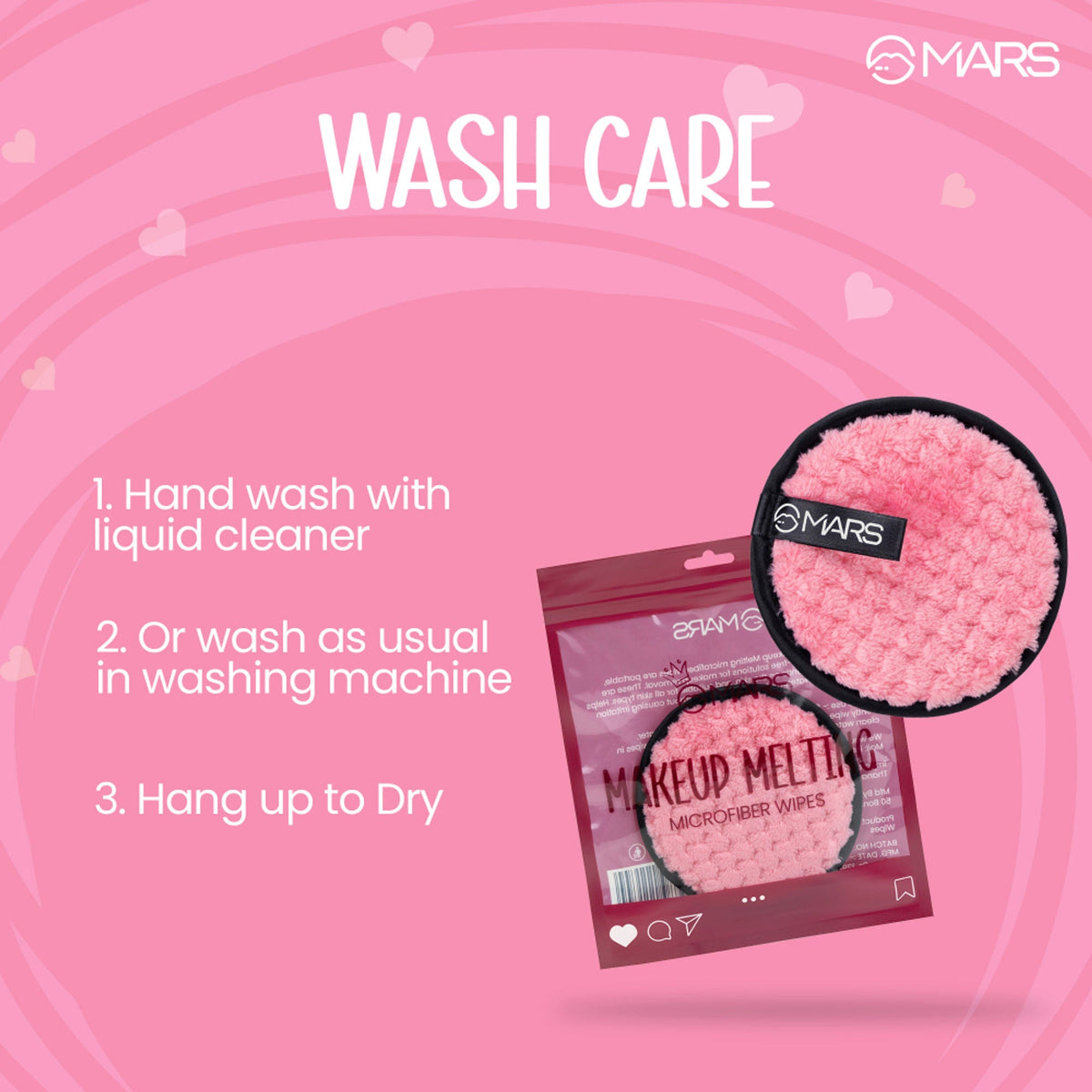 MARS Cosmetics Makeup Melting Microfiber Wipe | Grocsy