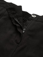 Juniper Women Black Cotton Flex Solid Wide Leg Palazzo | Grocsy