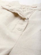 Juniper Women Natural Cotton Flex Solid Wide Leg Palazzo | Grocsy
