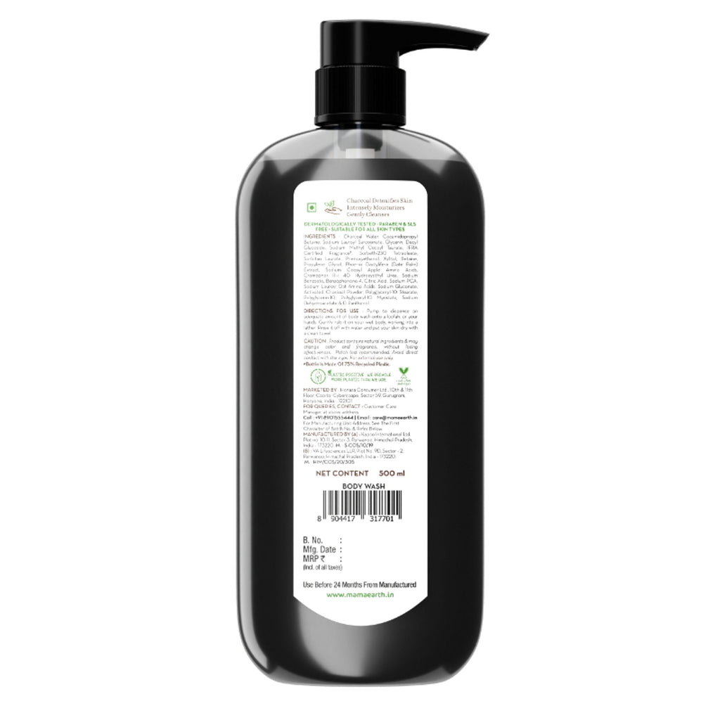 Mamaearth Charcoal Moisturizing Body Wash | Grocsy