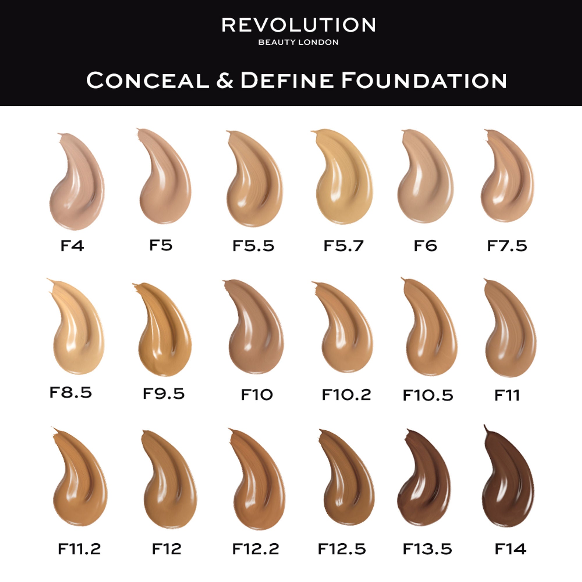 Makeup Revolution Conceal And Define Foundation - F11.2 | Grocsy