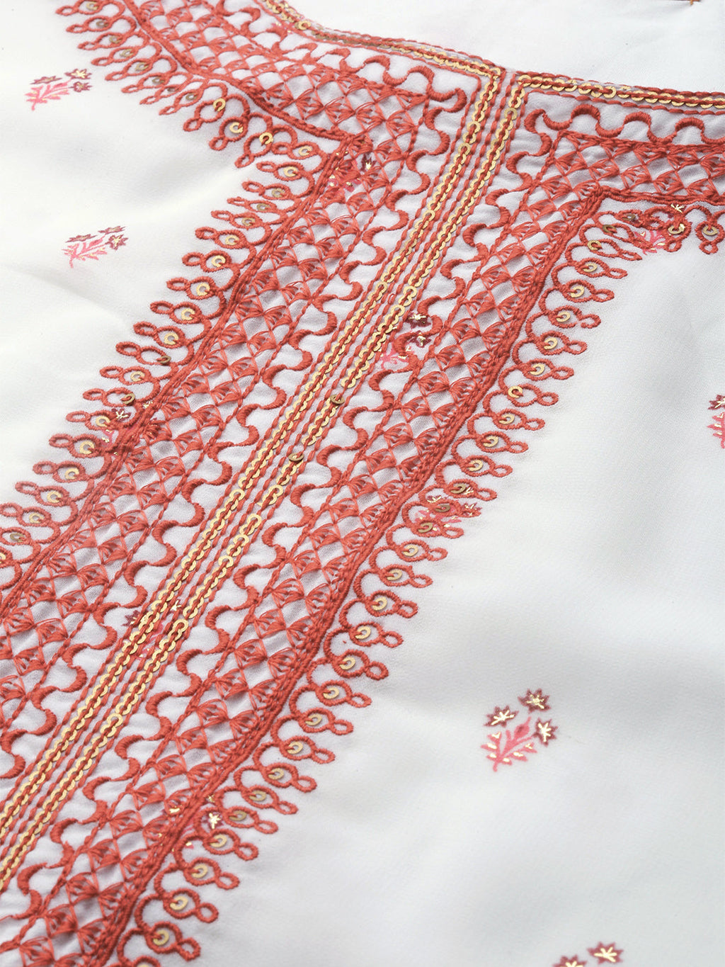 Juniper Womens Maroon Embroidered And Printed Kurta Sharara Dupatta Set | Grocsy