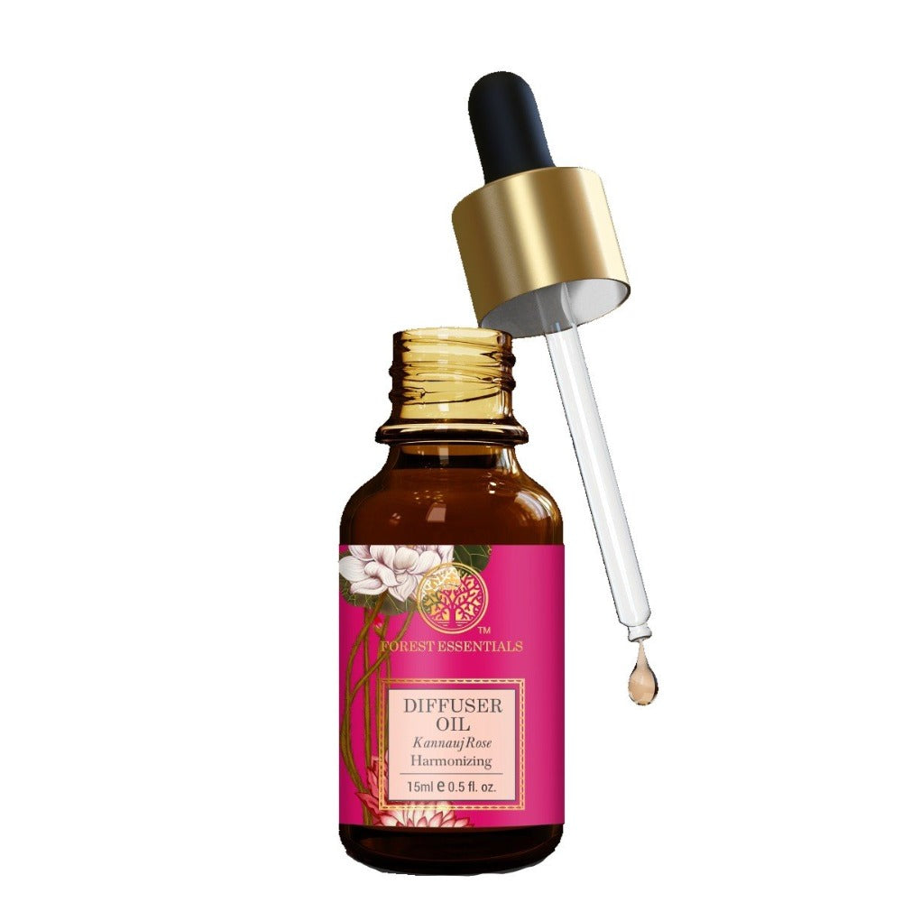 Forest Essentials Blended Diffuser Oil Kannauj Rose | Grocsy