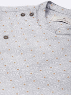 House of Pataudi Ethnic Motifs Embroidered Thread Work Angrakha Rozana Kurta | Grocsy