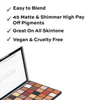 Makeup Revolution Maxi Reloaded Eyeshadow Palette - 45 Shades-Shimmer & Easy Blendable - Large It Up | Grocsy