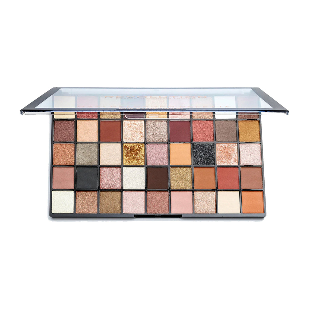 Makeup Revolution Maxi Reloaded Eyeshadow Palette - 45 Shades-Shimmer & Easy Blendable - Large It Up | Grocsy