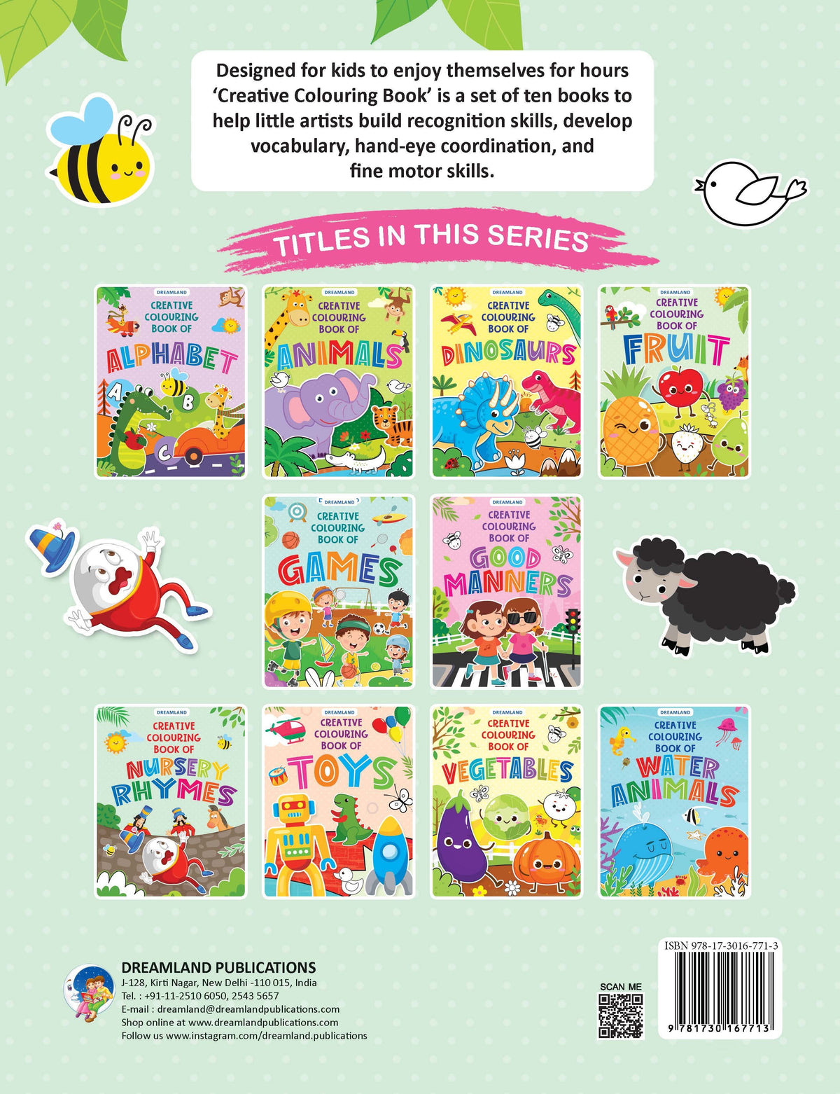 Dreamland Creative Colouring Book - Nursery Rhymes | Grocsy