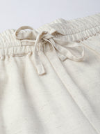 Juniper Women Offwhite Rayon Flex Solid Wide Leg Palazzo | Grocsy