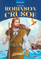 Dreamland Publications Robinson Crusoe- Illustrated Abridged Classics for Children with Practice Questions : Children Classic Fiction Book | Grocsy