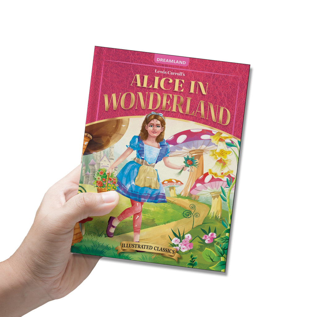Dreamland Publications Alice in Wonderland- Illustrated Abridged Classics for Children with Practice Questions : Children Classic Fiction Book | Grocsy