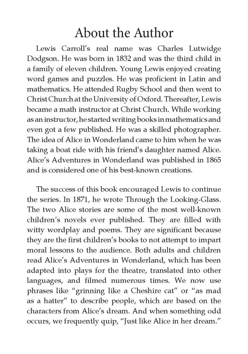 Dreamland Publications Alice in Wonderland- Illustrated Abridged Classics for Children with Practice Questions : Children Classic Fiction Book | Grocsy