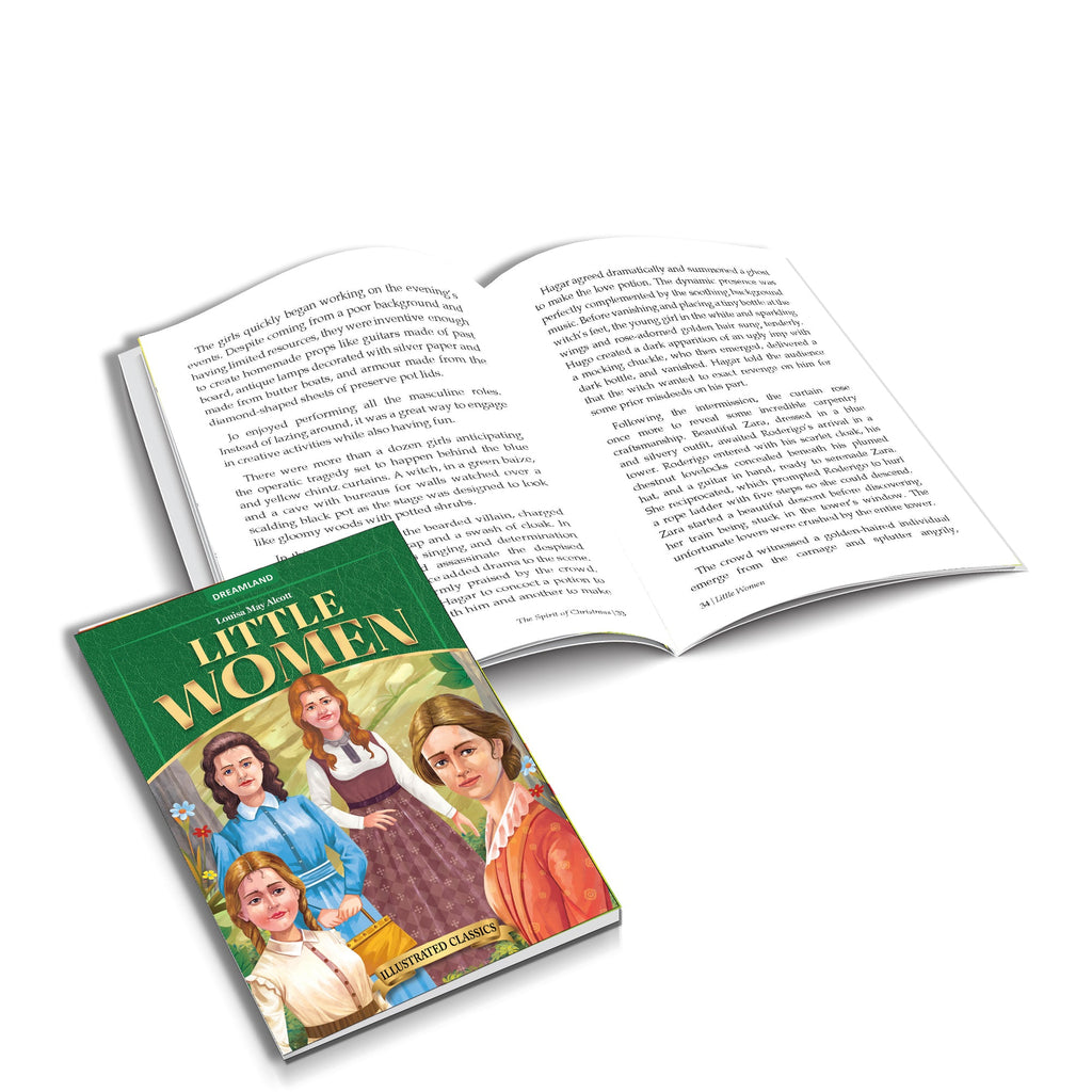 Dreamland Publications Little Woman- Illustrated Abridged Classics for Children with Practice Questions : Children Classic Fiction Book | Grocsy