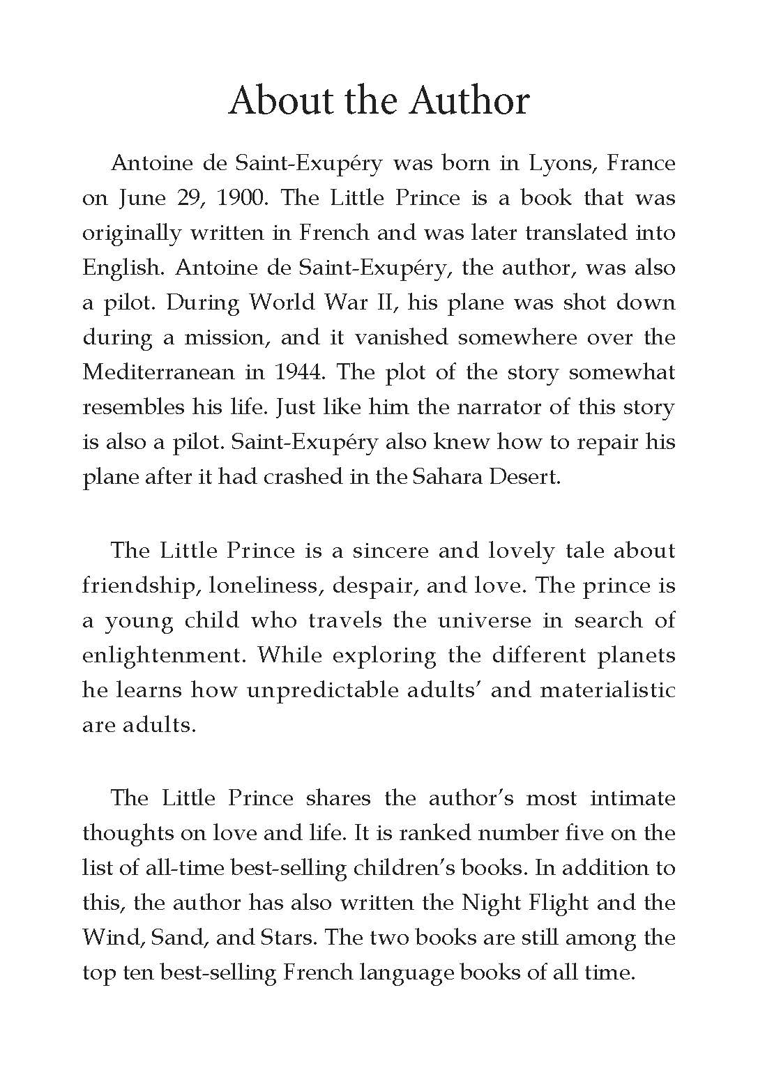 Dreamland Publications The Little Prince- Illustrated Abridged Classics for Children with Practice Questions : Children Classic Fiction Book | Grocsy