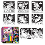 Dreamland Publications Unicorn - Velvet Art Set With 10 Free Sketch Pens | Grocsy