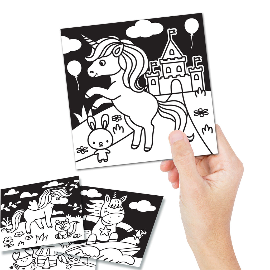 Dreamland Publications Unicorn - Velvet Art Set With 10 Free Sketch Pens | Grocsy