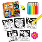 Dreamland Publications Dinosaurs - Velvet Art Set With 10 Free Sketch Pens | Grocsy