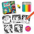 Dreamland Publications Jungle - Velvet Art Set With 10 Free Sketch Pens | Grocsy