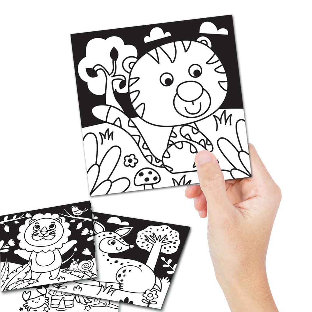 Dreamland Publications Jungle - Velvet Art Set With 10 Free Sketch Pens | Grocsy