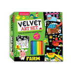 Dreamland Publications Farm - Velvet Art Set With 10 Free Sketch Pens | Grocsy