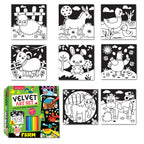 Dreamland Publications Farm - Velvet Art Set With 10 Free Sketch Pens | Grocsy