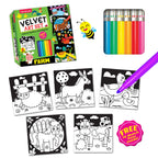 Dreamland Publications Farm - Velvet Art Set With 10 Free Sketch Pens | Grocsy