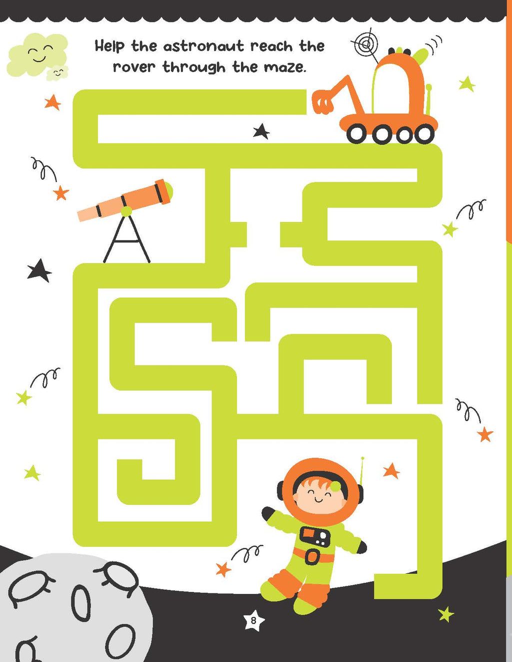 Dreamland Publications Space World Activities - I Can Solve Activity Book for Kids Age 4- 8 Years | With Colouring Pages, Mazes, Dot-to-Dots | Grocsy