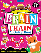 Dreamland Publications Brain Train Activity Book for Kids Age 6+ - With Colouring Pages, Mazes, Puzzles and Word searches Activities | Grocsy