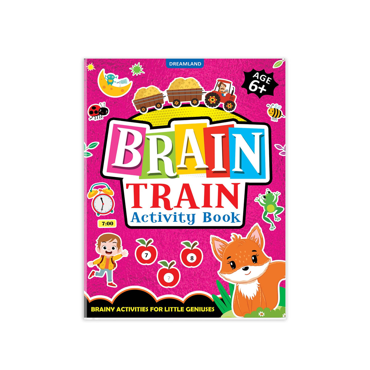 Dreamland Publications Brain Train Activity Book for Kids Age 6+ - With Colouring Pages, Mazes, Puzzles and Word searches Activities | Grocsy