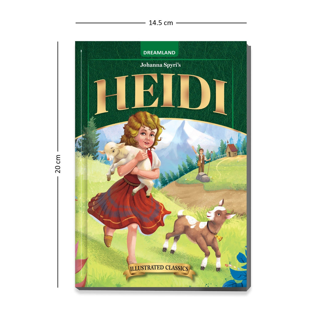 Dreamland Publications Heidi- Illustrated Abridged Classics for Children with Practice Questions : Children Classic Fiction Book | Grocsy