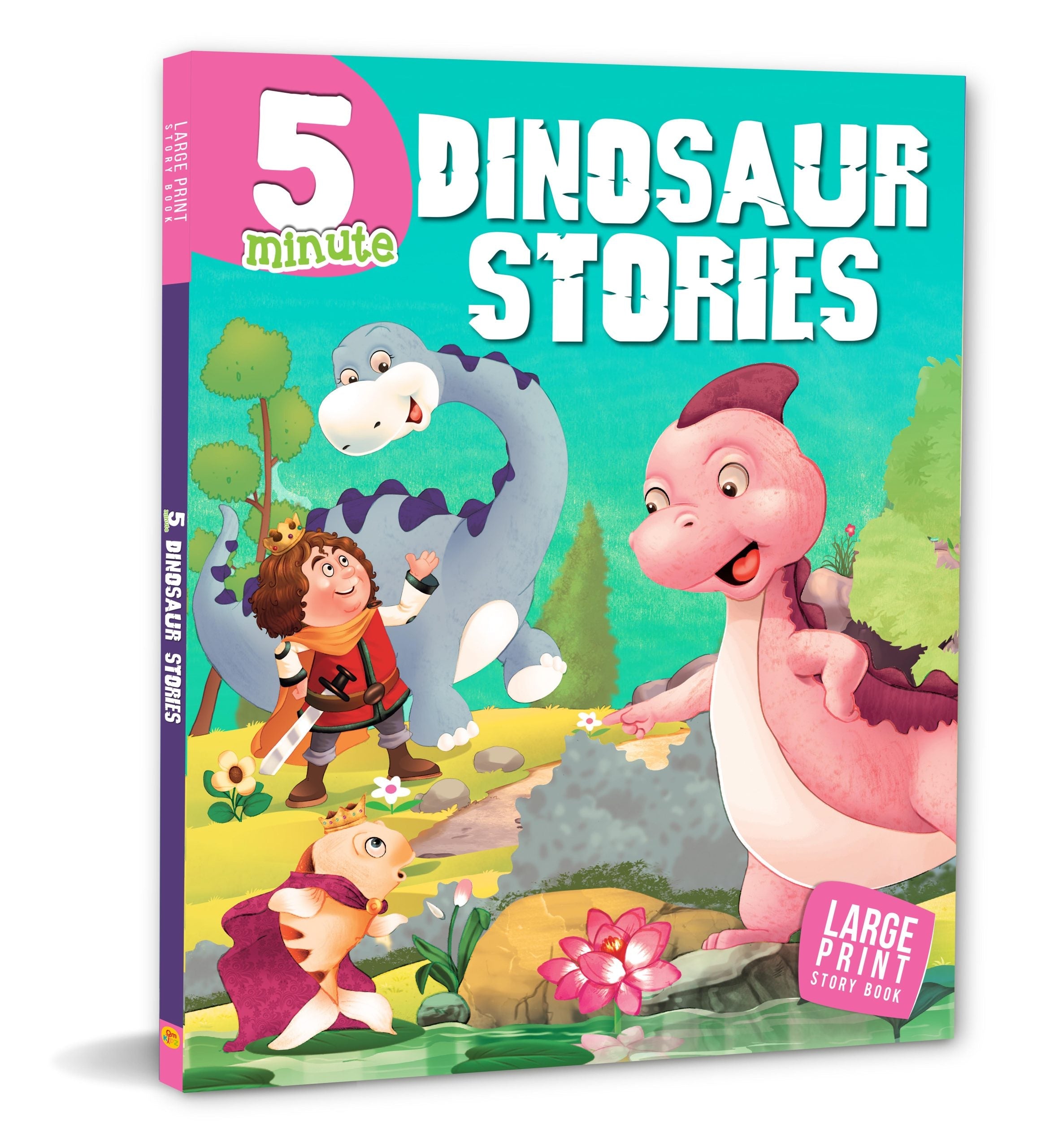 Story Book: 5 Minute Dinosaur Stories - Om Books | Grocsy