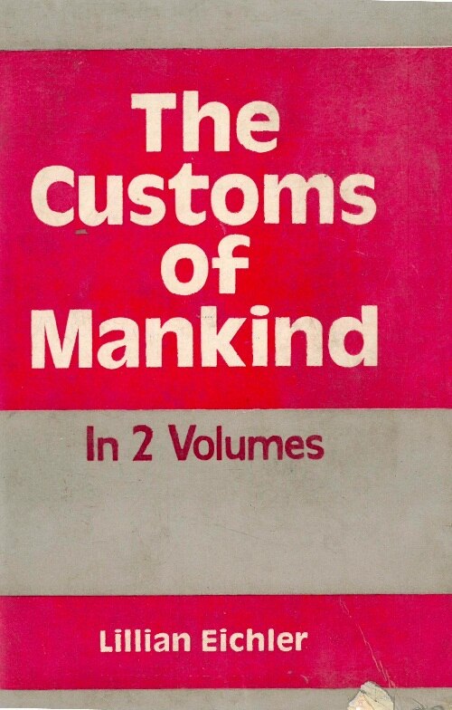 The Customs of Mankind 2 Vols. Set - Gyan Books | Grocsy