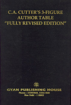 C.A. Cutter's 3-Figure Author Table "Fully Revised Edition" - Gyan Books | Grocsy