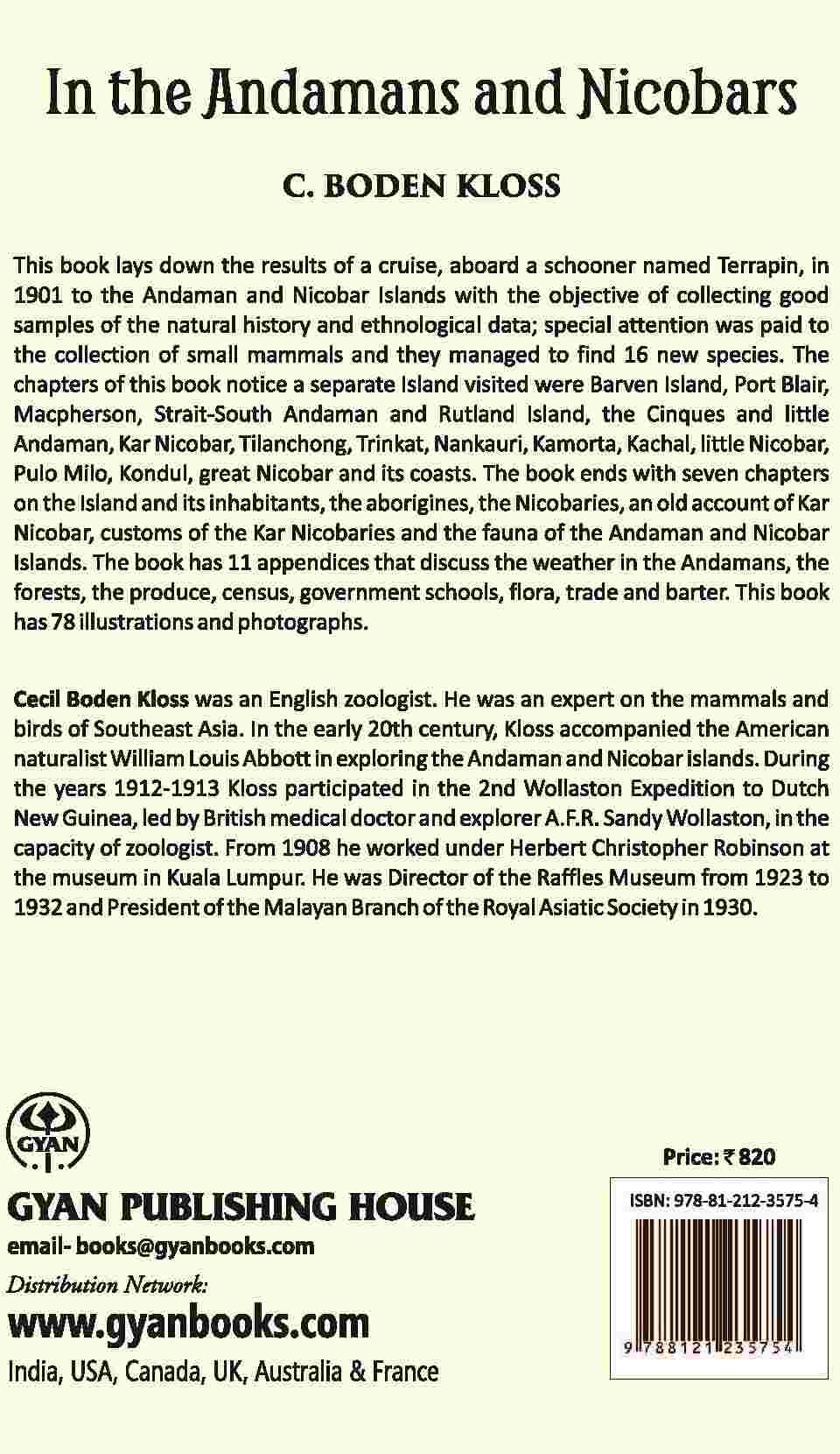 In The Andamans And Nicobars: The Narrative Of A Cruise In The Schooner “Terrapin,” With Notices Of The Islands, Their Fauna, Ethnology, Etc - Gyan Books | Grocsy