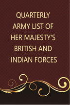The Quarterly Army List Of Her Majesty’S British And Indian Forces - Gyan Books | Grocsy