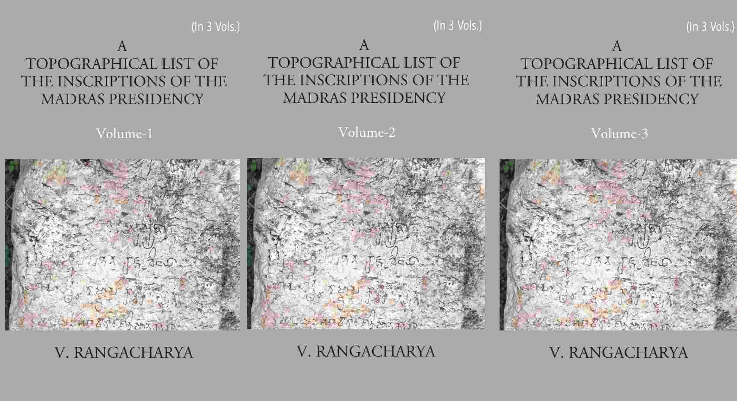 A Topographical List Of The Inscriptions Of The Madras Presidency 3 Vols. Set - Gyan Books | Grocsy