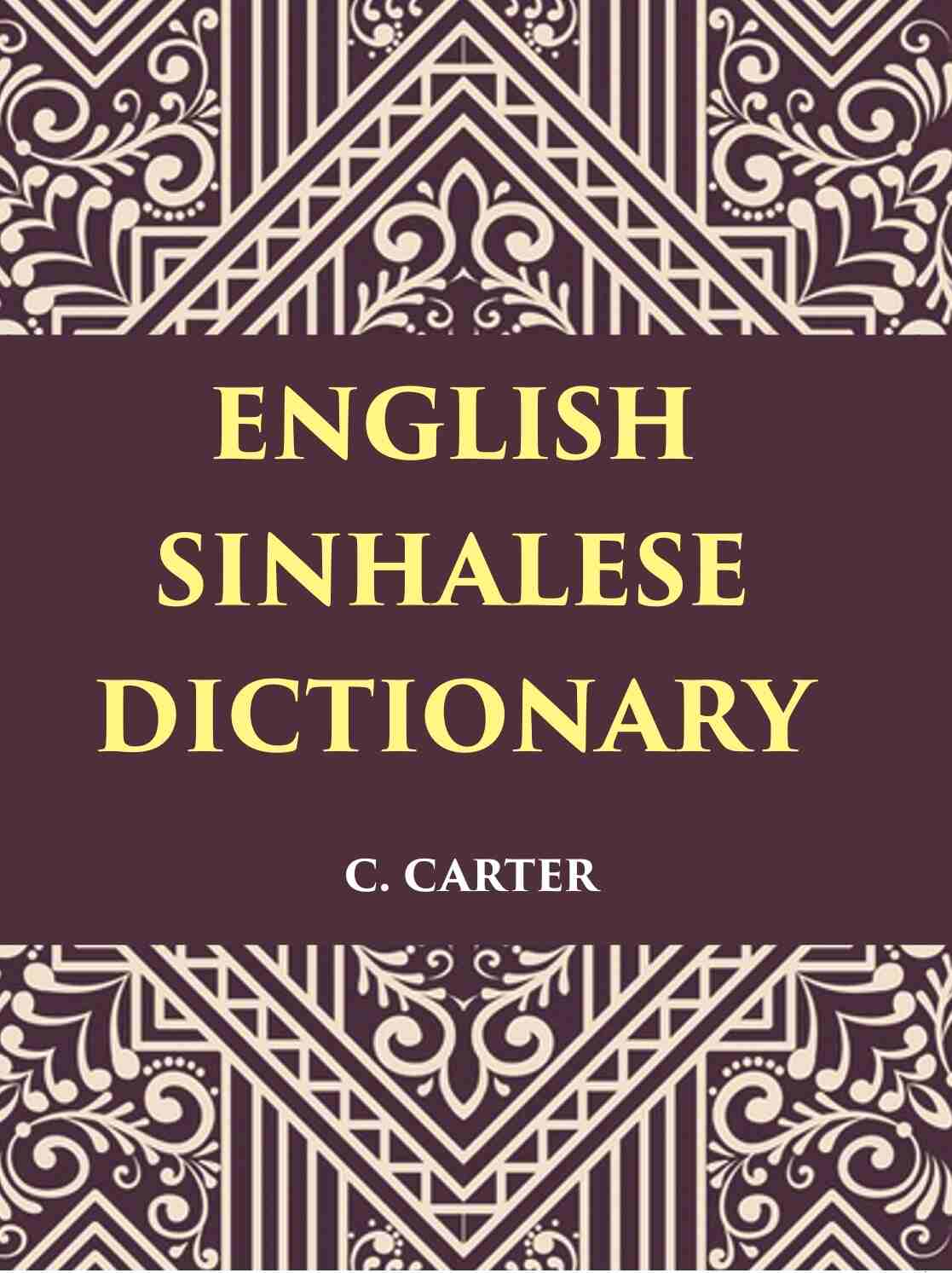 An English Sinhalese Dictionary - Gyan Books | Grocsy