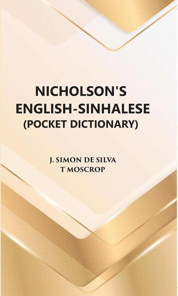 Nicholson's English- Sinhalese (Pocket Dictionary) - Gyan Books | Grocsy