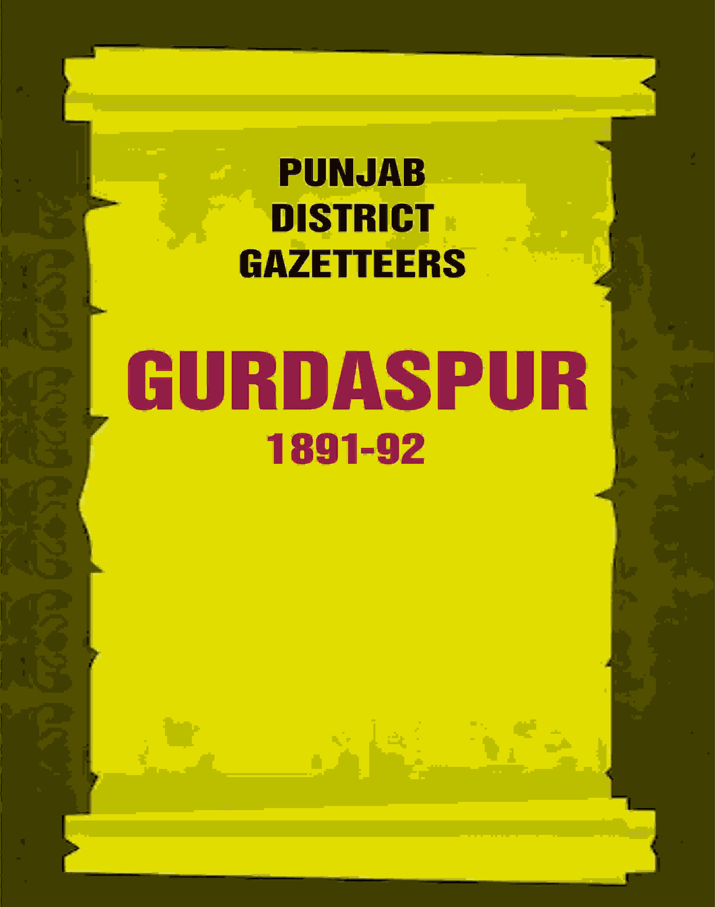 Punjab District Gazetteers: Gurdaspur 1891-92 8th - Gyan Books | Grocsy