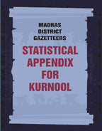 Madras District Gazetteers: Statistical Appendix For Kurnool 10th - Gyan Books | Grocsy