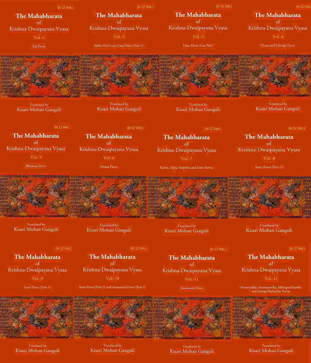 The Mahabharata Of Krishna-Dwaipayana Vyasa 12 Vols. Set - Gyan Books | Grocsy